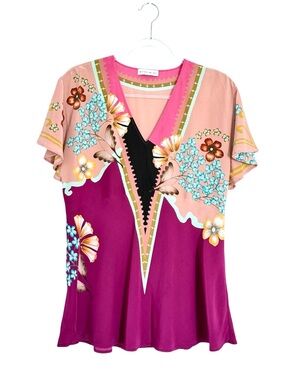 Etro Silk Floral Blouse 46